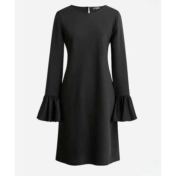 NEW J. Crew Winter Garden Dress Sz 6 Black - Picture 1 of 11